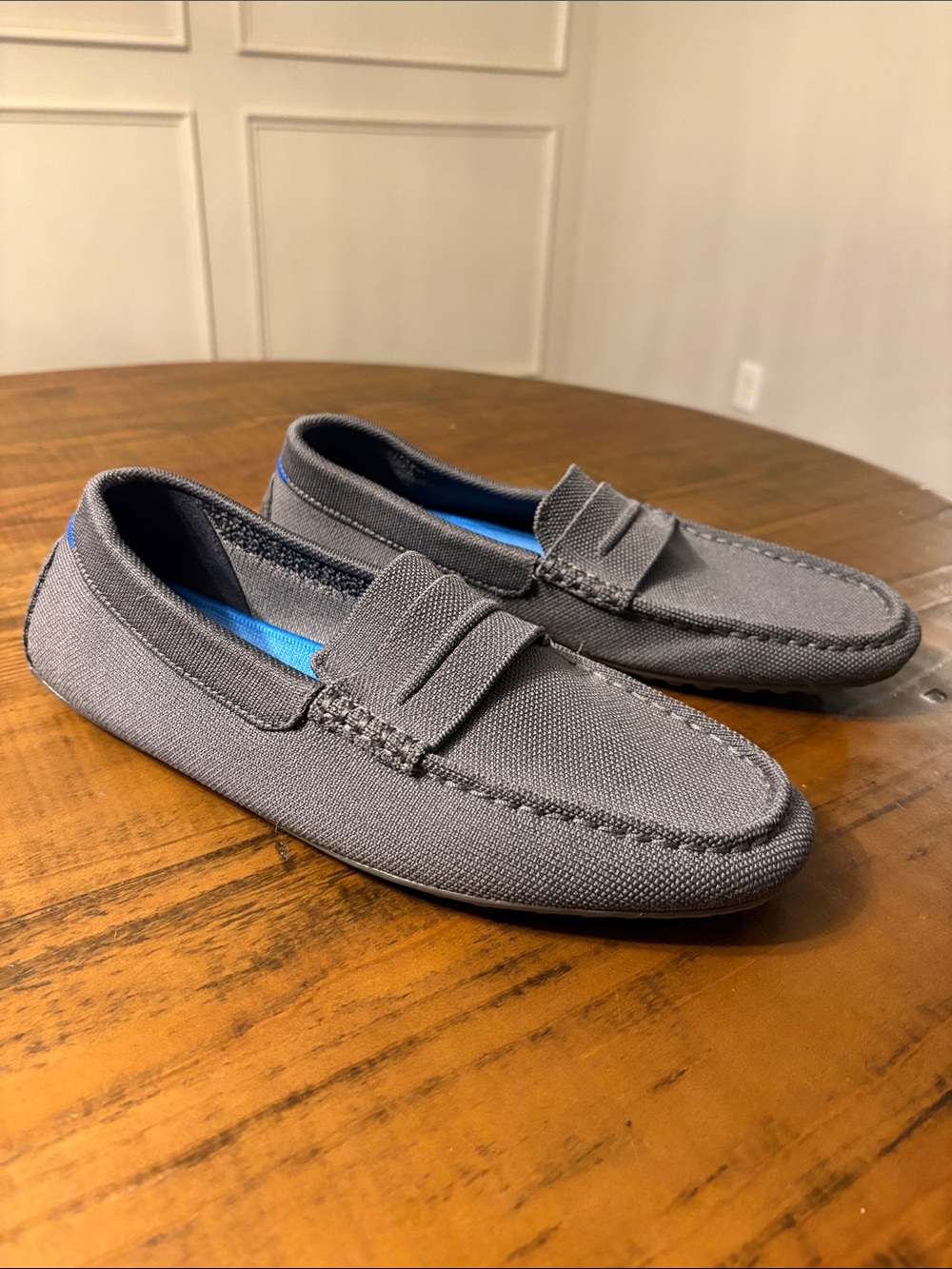 Rothy’s Men’s Driver Loafer Shoes Size 10 Grey